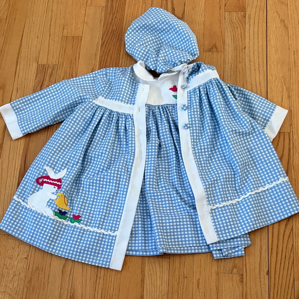 Cute Easter Spring Dress with Jacket and Hat